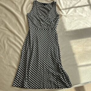 Black and White Patterned Dress